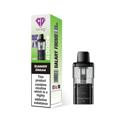 Crystal Galaxy Focus 6000 Refill Pods Pack of 5 - Topvapewholesale