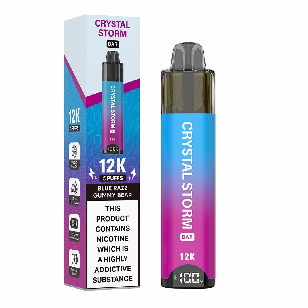 Crystal Storm Bar 12k Vape Kit Box of 10 Top Vape Wholesale