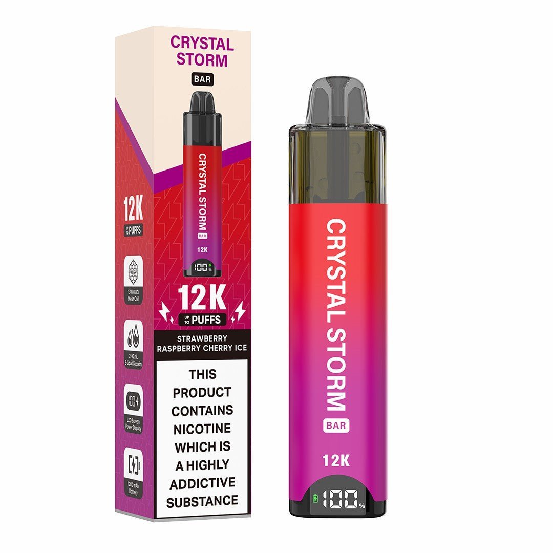 Crystal Storm Bar 12k Vape Kit Box of 10 Top Vape Wholesale Crystal Storm Bar 12k Vape Kit Box of 10 Top Vape Wholesale