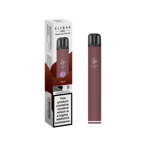 Elf Bar 600 Prefilled Pod Kit - Box of 10 - Topvapewholesale