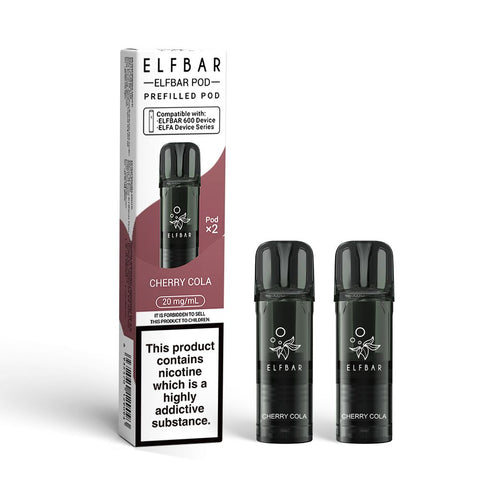 Elf Bar 600 Prefilled Replacement Pods - Pack of 20 - Topvapewholesale
