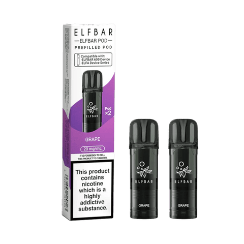 Elf Bar 600 Prefilled Replacement Pods - Pack of 20 - Topvapewholesale