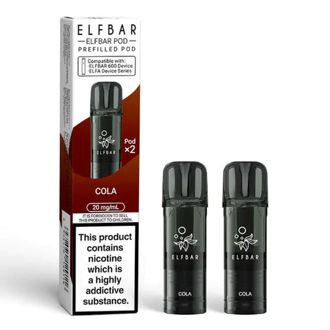 Elf Bar 600 Prefilled Replacement Pods - Pack of 20 - Topvapewholesale