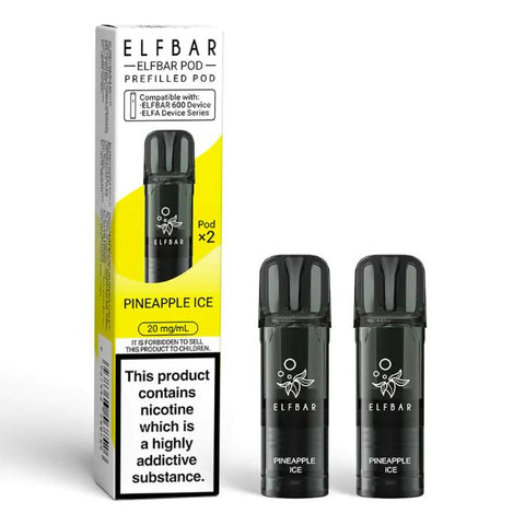 Elf Bar 600 Prefilled Replacement Pods - Pack of 20 - Topvapewholesale
