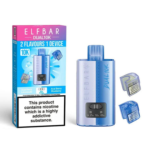 Elf Bar Dual 10K Prefilled Pod Vape Kit Box of 5 - Topvapewholesale