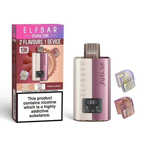 Elf Bar Dual 10K Prefilled Pod Vape Kit Box of 5 - Topvapewholesale