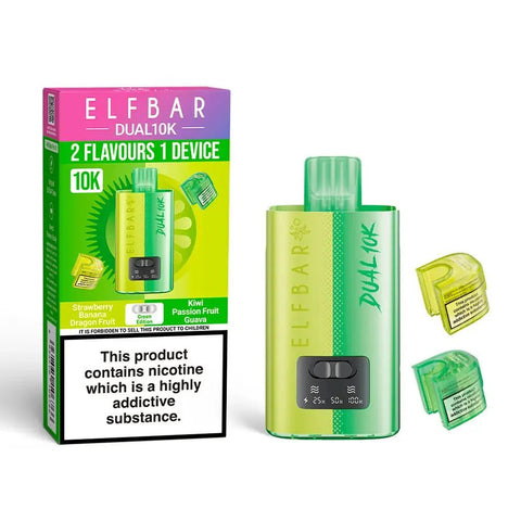 Elf Bar Dual 10K Prefilled Pod Vape Kit Box of 5 - Topvapewholesale