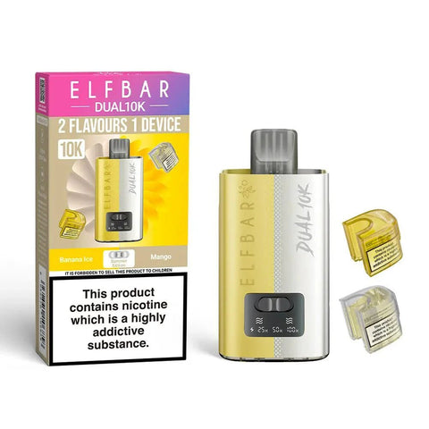 Elf Bar Dual 10K Prefilled Pod Vape Kit Box of 5 - Topvapewholesale