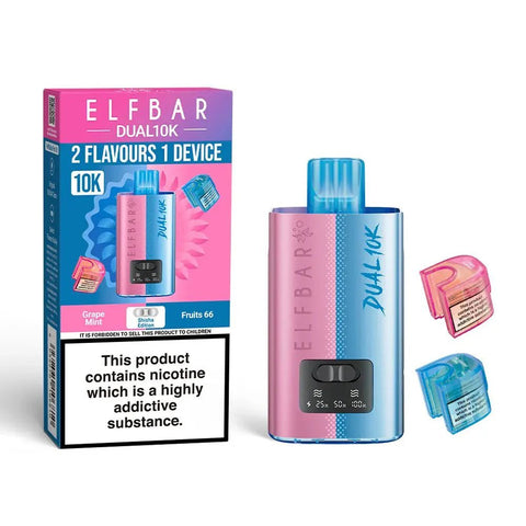 Elf Bar Dual 10K Prefilled Pod Vape Kit Box of 5 - Topvapewholesale