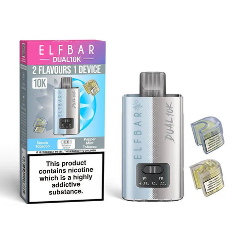 Elf Bar Dual 10K Prefilled Pod Vape Kit Box of 5 - Topvapewholesale