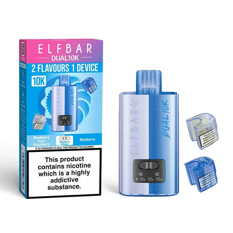 Elf Bar Dual 10K Prefilled Pod Vape Kit Box of 5 - Topvapewholesale