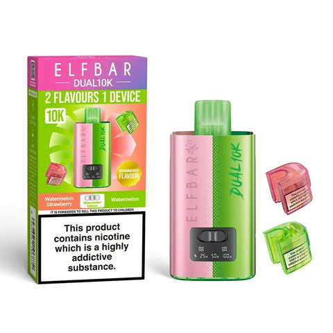 Elf Bar Dual 10K Prefilled Pod Vape Kit Box of 5 - Topvapewholesale
