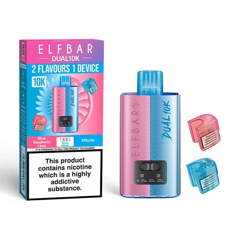 Elf Bar Dual 10K Prefilled Pod Vape Kit Box of 5 - Topvapewholesale