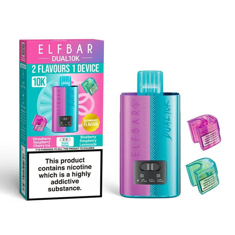 Elf Bar Dual 10K Prefilled Pod Vape Kit Box of 5 - Topvapewholesale