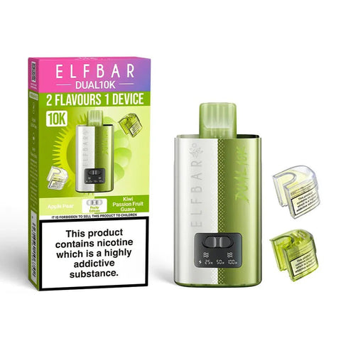 Elf Bar Dual 10K Prefilled Pod Vape Kit Box of 5 - Topvapewholesale