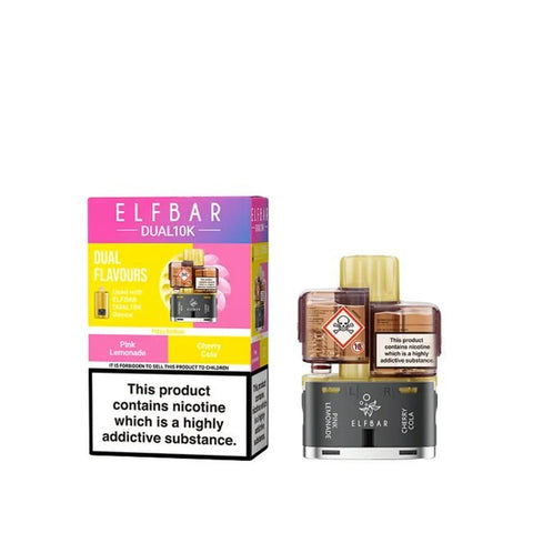 Elf Bar Dual 10K Replacement Pods Box of 5 - Topvapewholesale