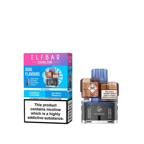 Elf Bar Dual 10K Replacement Pods Box of 5 - Topvapewholesale