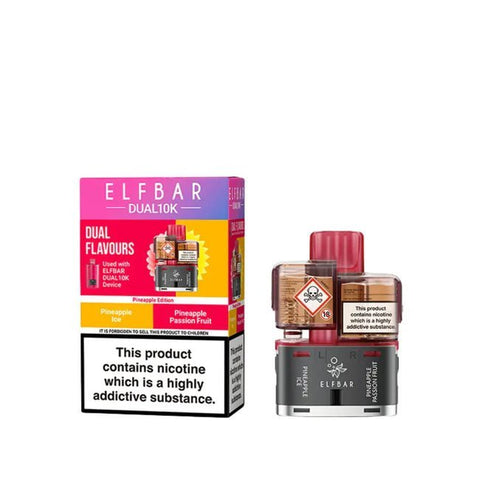 Elf Bar Dual 10K Replacement Pods Box of 5 - Topvapewholesale