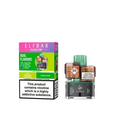 Elf Bar Dual 10K Replacement Pods Box of 5 - Topvapewholesale