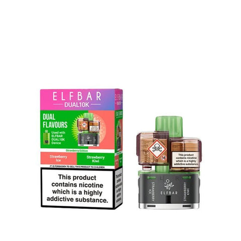 Elf Bar Dual 10K Replacement Pods Box of 5 - Topvapewholesale