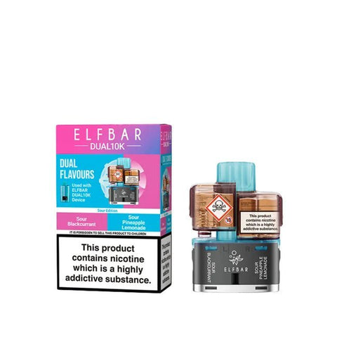 Elf Bar Dual 10K Replacement Pods Box of 5 - Topvapewholesale