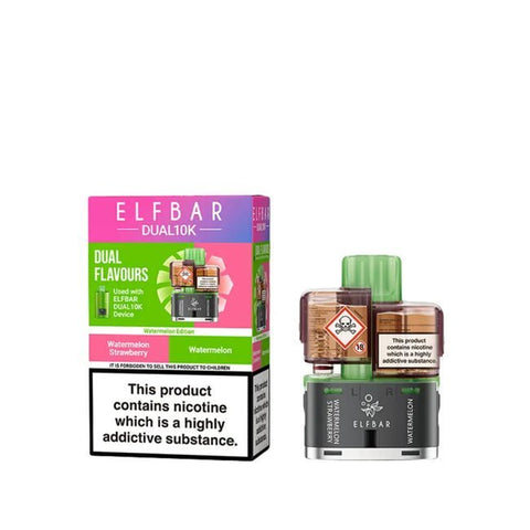 Elf Bar Dual 10K Replacement Pods Box of 5 - Topvapewholesale