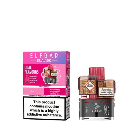 Elf Bar Dual 10K Replacement Pods Box of 5 - Topvapewholesale