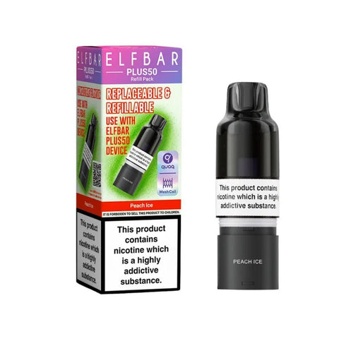 Elf Bar Plus 50 Refill Pod Box of 5 - Topvapewholesale
