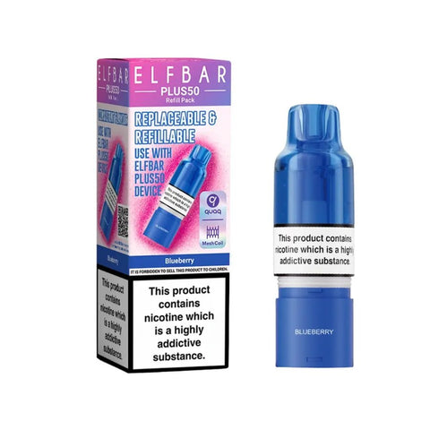 Elf Bar Plus 50 Refill Pod Box of 5 - Topvapewholesale