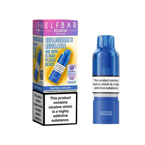 Elf Bar Plus 50 Refill Pod Box of 5 - Topvapewholesale