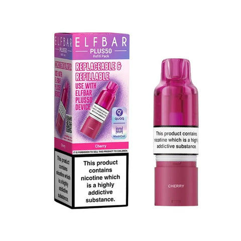 Elf Bar Plus 50 Refill Pod Box of 5 - Topvapewholesale