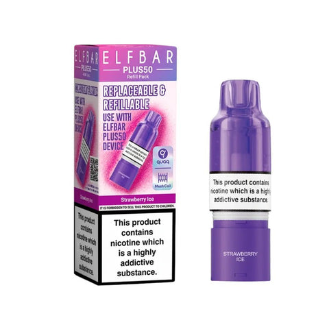 Elf Bar Plus 50 Refill Pod Box of 5 - Topvapewholesale