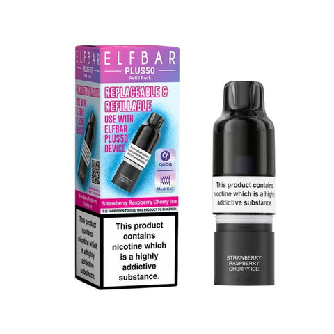 Elf Bar Plus 50 Refill Pod Box of 5 - Topvapewholesale