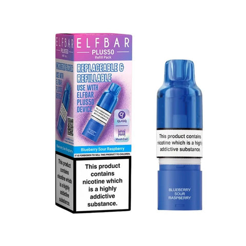 Elf Bar Plus 50 Refill Pod Box of 5 - Topvapewholesale