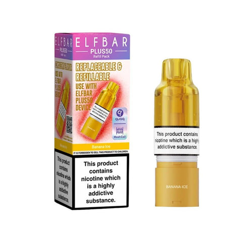 Elf Bar Plus 50 Refill Pod Box of 5 - Topvapewholesale