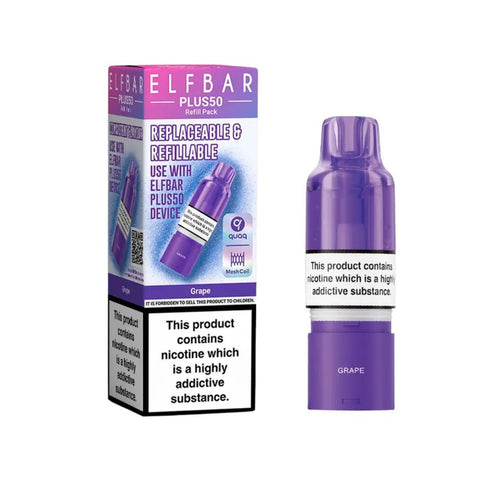 Elf Bar Plus 50 Refill Pod Box of 5 - Topvapewholesale