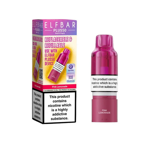 Elf Bar Plus 50 Refill Pod Box of 5 - Topvapewholesale