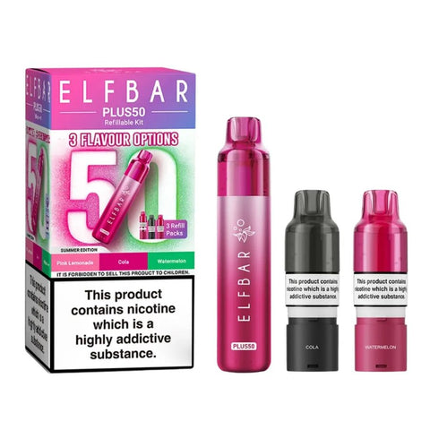 Elf Bar Plus 50 Vape Kit Box of 5 - Topvapewholesale