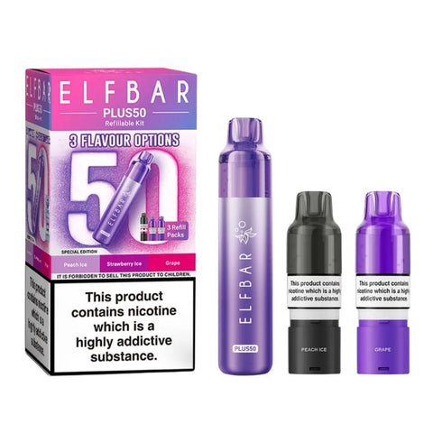 Elf Bar Plus 50 Vape Kit Box of 5 - Topvapewholesale