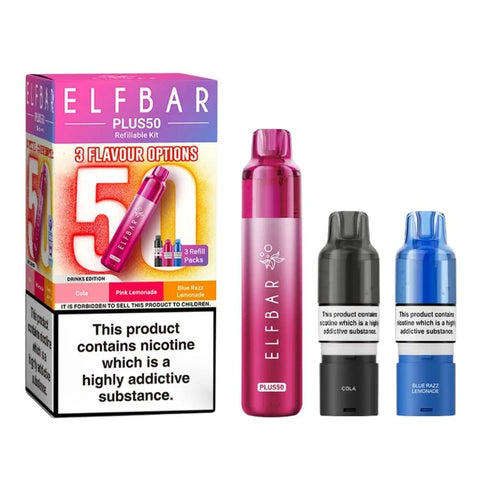Elf Bar Plus 50 Vape Kit Box of 5 - Topvapewholesale