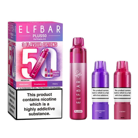 Elf Bar Plus 50 Vape Kit Box of 5 - Topvapewholesale