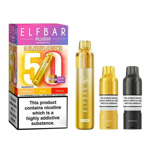 Elf Bar Plus 50 Vape Kit Box of 5 - Topvapewholesale