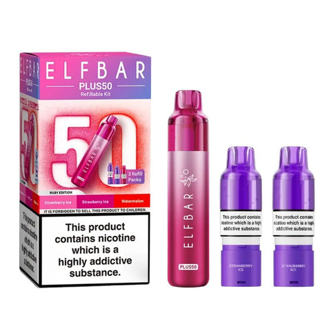 Elf Bar Plus 50 Vape Kit Box of 5 - Topvapewholesale