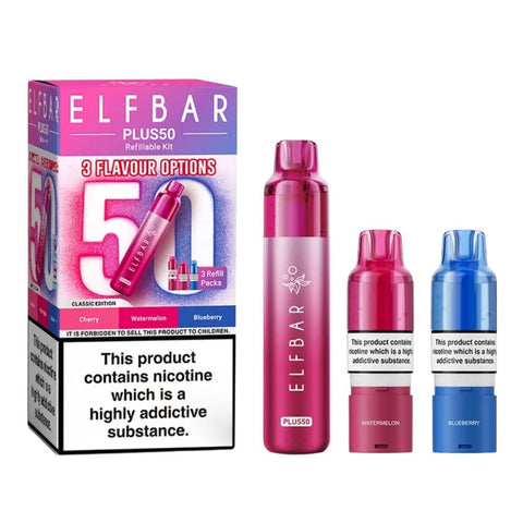 Elf Bar Plus 50 Vape Kit Box of 5 - Topvapewholesale