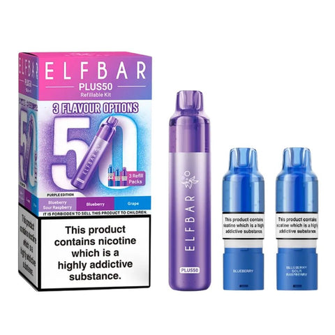 Elf Bar Plus 50 Vape Kit Box of 5 - Topvapewholesale