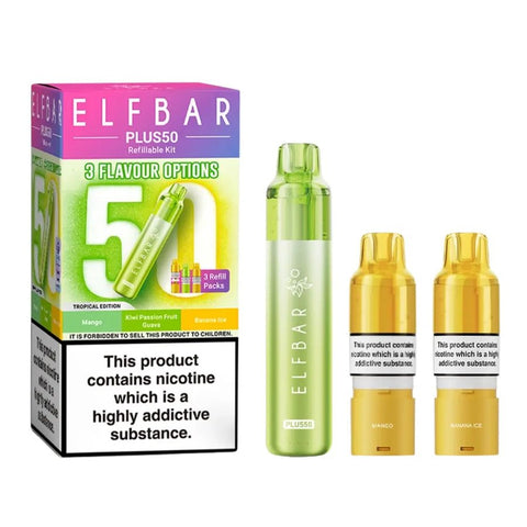 Elf Bar Plus 50 Vape Kit Box of 5 - Topvapewholesale
