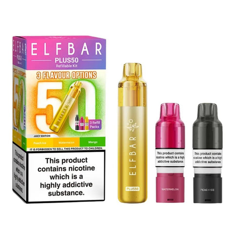 Elf Bar Plus 50 Vape Kit Box of 5 - Topvapewholesale