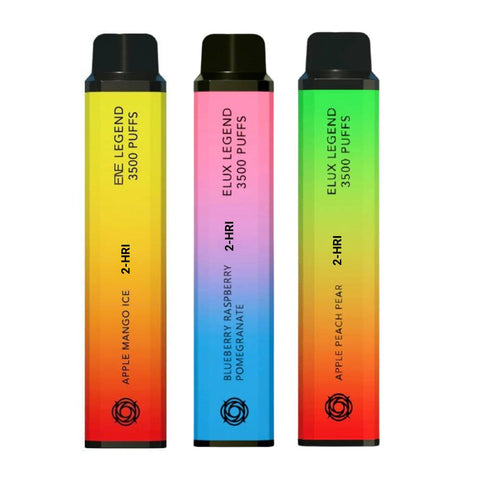 Elux Legend 3500 Puffs 2 HRI Disposable Vape Box of 10 - Topvapewholesale