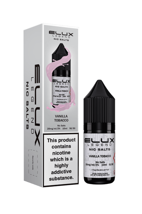 Elux Legend Nic Salts - 10ml E - liquids - Box of 10 - Topvapewholesale
