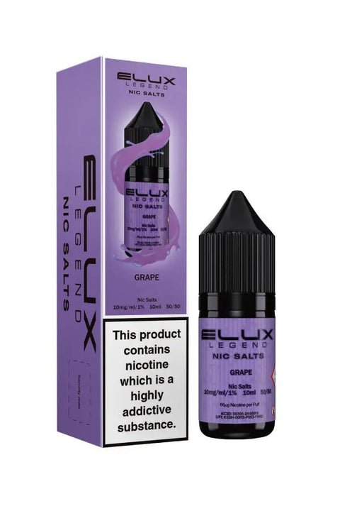 Elux Legend Nic Salts - 10ml E - liquids - Box of 10 - Topvapewholesale